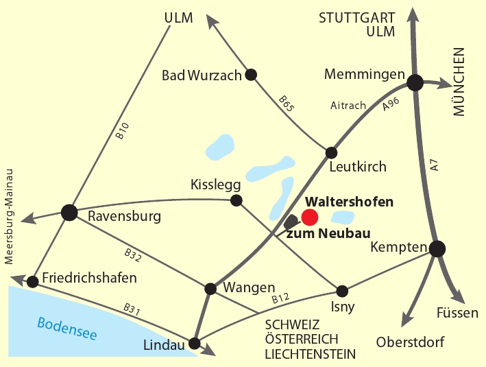 Zum Neubau in Waltershofen an der A 96